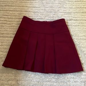 J Crew Cranberry Skirt- Size 4